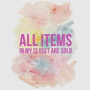 All items are sold